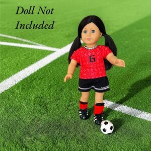American Girl Just Like You Vintage Red Soccer Outfit (Doll Not Included)